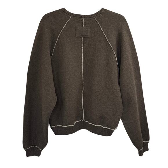 Free People We The Free Midnight Brown Pullover Sweatshirt Women's Size Small - Picture 4 of 5